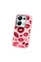 Poco M6 Pro 4g Compatible Case Camera Protective Pink Kiss Patterned Silicone Lover Couple Phone Case - 3