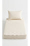 100% Cotton Polka Dot Bed Sheet and Pillowcase - Bed Sheet Set - 3