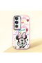 Vivo Y19S Compatible Case Camera Protector Pink Minnie Patterned Silicone Lover Couple Phone Case
