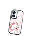Realme C55 Compatible Case Camera Protector Black Cartoon Patterned Silicone Lover Couple Phone Case - 3