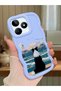 Realme C51 Compatible Case Camera Protector Blue Silicone Lover Couple Phone Case Dog Pattern
