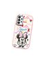 Samsung Galaxy A33 Compatible Case Camera Protector Pink Minnie Patterned Silicone Lover Couple Phone Case - 3