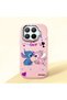 Mi 15t Pro Compatible Case Camera Protective Pink Stitch Patterned Silicone Lover Couple Phone Case
