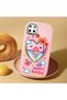 Realme C25 Compatible Case Camera Protector Pink Heart Pattern Silicone Lover Couple Phone Case - 2