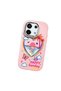 Poco X6 5g Compatible Case Camera Protector Pink Heart Pattern Silicone Lover Couple Phone Case - 3