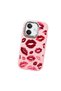Oppo A3 Compatible Case Camera Protector Pink Kiss Patterned Silicone Lover Couple Phone Case - 3