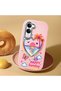 Vivo Y19 Compatible Case Camera Protector Pink Heart Pattern Silicone Lover Couple Phone Case - 2