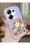 Redmi Note 13 Pro 4g Compatible Case Camera Protective Blue Silicone Lover Couple Phone Case Floral Case