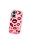 Poco X7 Pro Compatible Case Camera Protector Pink Kiss Patterned Silicone Lover Couple Phone Case - 3