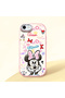 iPhone Se 2022 Compatible Case Camera Protector Pink Minnie Patterned Silicone Lover Couple Phone Case