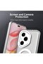 غطاء مغناطيسي لهاتف Honor 400 Pro: [متوافق مع MagSafe] غطاء هاتف شفاف غير لامع مقاوم للصدمات - 5