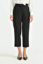 Pipe Leg Viscose Trousers - Black - 3