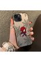 iPhone 13/14 Compatible Hard Acrylic Back Silicone Edge Lens Protection Double Case - 3