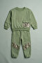 Boy's Shiny Pocket Detailed Elastic Cuffed Tracksuit Set - 2
