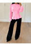 Women's Waist-Slit Flounce Long Sleeve Blouse 223 - 4