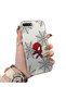 حافظة مزدوجة متوافقة مع هاتف iPhone 7 Plus/8 Plus مصنوعة من الأكريليك الصلب وحافة من السيليكون لحماية العدسة