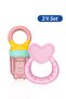 Fruit Strainer and Heart Teether Baby Teething Set-Girl