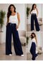Women's Palazzo High Waist Wide-Leg Classic Stylish Pants - 2