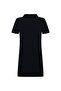Black Terry Polo Collar Dress - 4