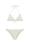Off-White Draped Triangle Bikini - 5