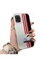 Samsung Galaxy A12/M12 Compatible Racing Car Red Black Stripe Pattern Phone Case - 2