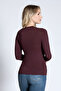 8548 Crew Neck Cashmere Micro Modal Ultra Light Long Sleeve Blouse - 4