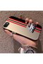 Race Car Red Black Stripe Pattern Phone Case Compatible with iPhone 7/8/Se 2020 2022
