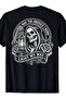 تي شيرت رجالي مقاس كبير May The Bridges I Burn Light Skull Gothic (على الظهر) - 7