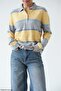 Women's Striped Knit Sweater - 2