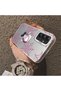 Samsung Galaxy A34 Compatible Hard Acrylic Back Silicone Edge Lens Protection Double Case - 4