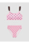 Nevavm Polka Dot Girl's Bikini Set with Difference