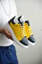 Zrk-Fans Fan Yellow Navy Blue Lace-Up Special Series Men's Sneaker - 5