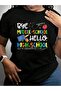 تي شيرت أسود بطباعة جرافيكية من Graduate Bye Middle Hello High Back To School - 2