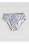 Nevavm Patterned Ruffle Detailed Girls' Bikini with Difference - 3