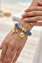 Acrylic Design Charm Rubber Bracelet