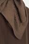 Logo Pattern Naia Cotton Scarf - Bitter Brown - 4