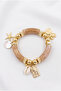 Acrylic Design Charm Rubber Bracelet - 2