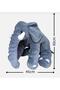 Plush Gray Elephant 60 cm Cute and Comfortable: Plush Sleeping Pillow and Hugging Companion Decorative Toy - 3