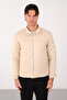 New Season Regular Fit Quilted Detail Men's Suede Jacket - 6