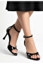 Lisu Black Patent Leather Heeled Shoes - 3