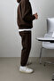 Men's Tracksuit Set with Raised Stitching 3 Thread Fleece Inside Casual Tracksuit Set 3Thread-Set - 3