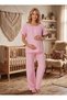New Season Powder Muslin Fabric 100% Soft Textured Maternity Pajama Set - 2