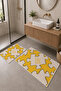 Yellow and White What if It All Works Out Written Bath Mat Set of 2 - 2