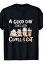 تي شيرت Good Day Starts With Coffee وقميص للجنسين
