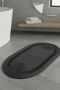 Oval Bath Mat |   Washable Modern Floor Mat |   5 Color Options | 60X100 cm