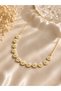 White Daisy Necklace – Women's Necklace with Flower Detail and Gold Color Chain - 3