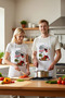 Women's Unisex Kitchen Chef Apron Cook with Love Printed Neck Strap Comfortable Cut Daily Modern