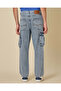 Men Blue Relax Cargo Jeans - 3