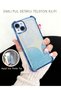 iPhone 15 Plus Compatible Transparent Four Corner Silicone Coated Glossy Edge Case - 3