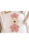 Eta Flower Themed Patterned Modern Woven Base Decorative Carpet Eta4124 - 2